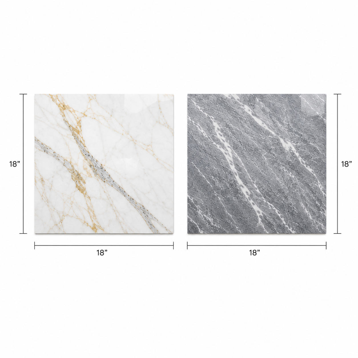 Checkerboard Marble Tile - Calacatta Gold & Bardiglio Nuvolato