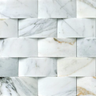 Calacatta Gold Marble 2’’ X 4’’ Round-Faced Brick Mosaic Wall Tile