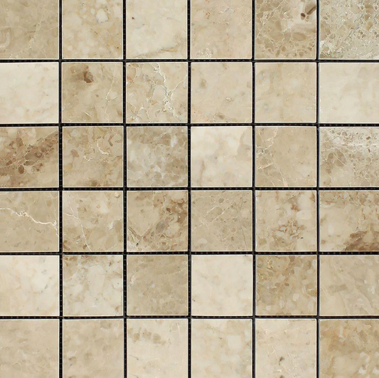 Cappuccino Marble 2" X 2" Mosaic