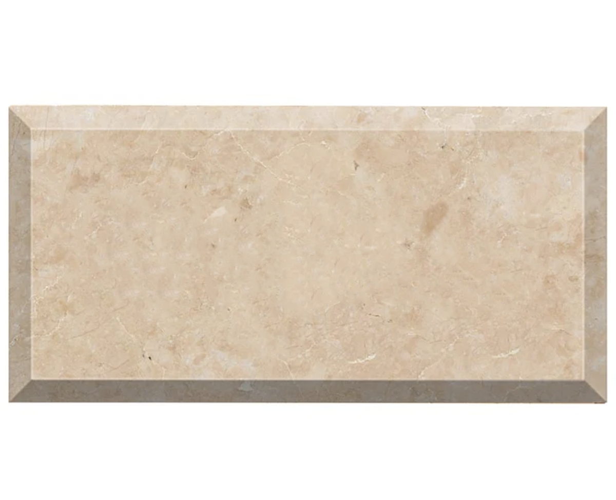 3 Inch Cap Tile Cappuccino Marble 3