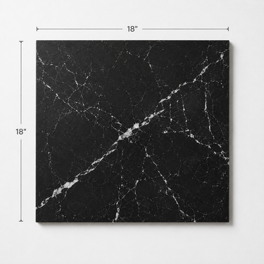 Checkerboard Marble Tile - Afyon White & Nero Marquina