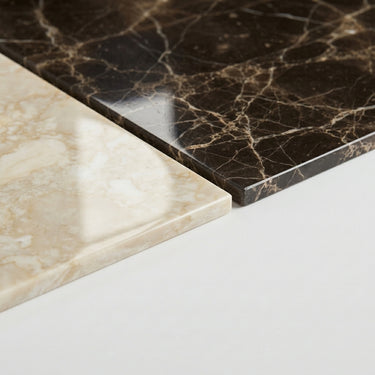 Checkerboard Marble Tile - Emperador Dark & Diano Royal