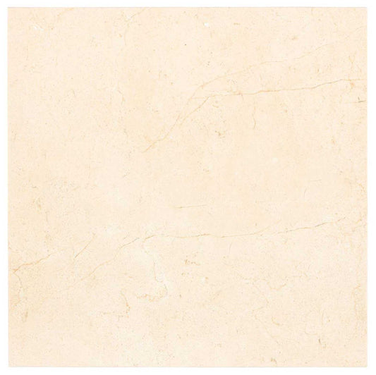 Crema Marfil Marble 12’’ X 12’’ Tile Micro-Beveled - Premium Wall Tile