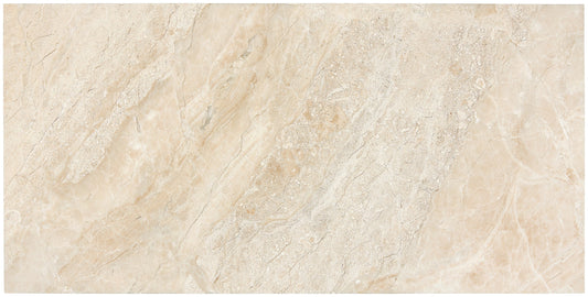 Diano Royal (Queen Beige) Marble 12’’ X 24’’ Tile Micro-Beveled Polished/Honed Wall Tile