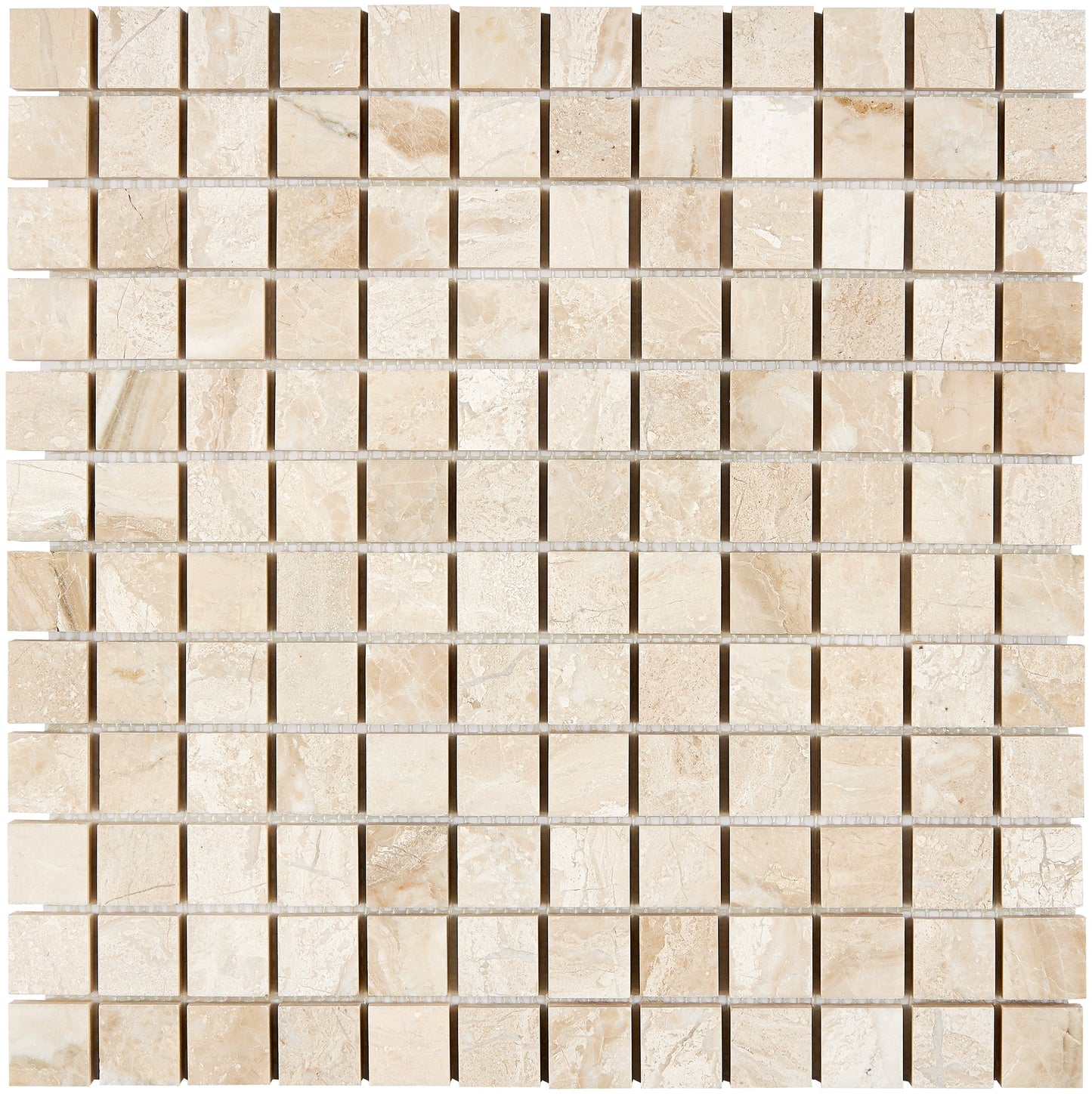 Diano Royal (Queen Beige) Marble 1’’ X 1’’ Mosaic Polished Wall Tile