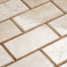 Diano Royal (Queen Beige) Marble 2’’ X 4’’ Pillowed Brick Mosaic Polished Wall Tile
