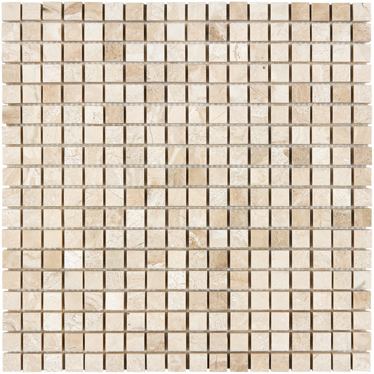 Diano Royal (Queen Beige) Marble 5/8’’ X 5/8’’ Mosaic Polished Wall Tile