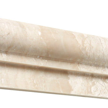 Diano Royal (Queen Beige) Marble 2’’ X 12’’ Single-Step Chair Rail Trim Polished/Honed Single-Step Chair Rail