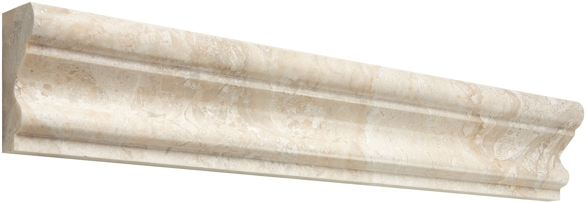 Diano Royal (Queen Beige) Marble 2’’ X 12’’ Milano Molding Polished/Honed Milano