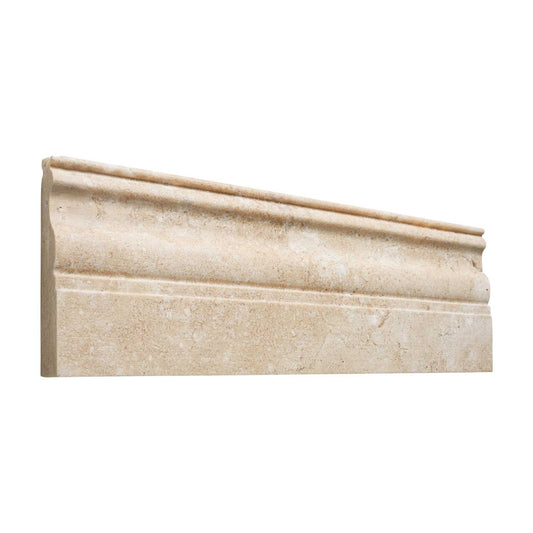 Durango Cream Travertine 4’’ X 12’’ Baseboard Trim Honed Baseboard