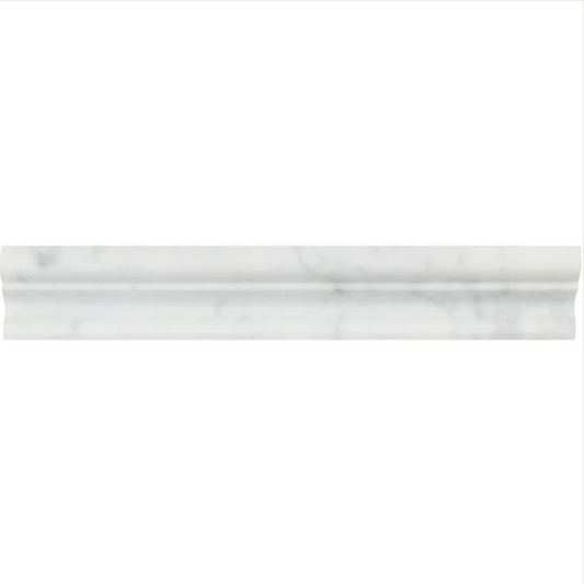 Bianco Carrara White Marble 2’’ X 12’’ Crown Molding Crown