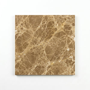 Emperador Light Marble Tile - 18x18