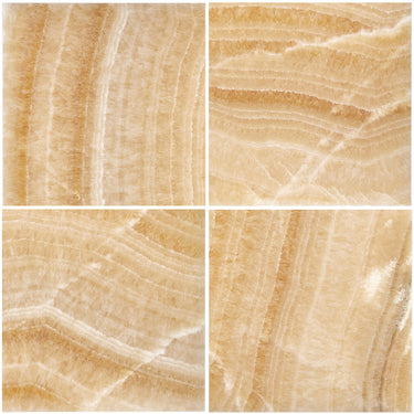 Giallo Crystal Honey Onyx 18’’ X 18’’ Tile Micro-Beveled Polished Wall Tile