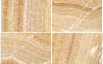 Giallo Crystal Honey Onyx 12’’ X 12’’ Tile Micro-Beveled Polished Wall Tile