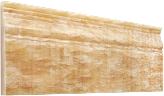 Giallo Crystal Honey Onyx 4-3/4’’ X 12’’ Baseboard Trim Polished Baseboard