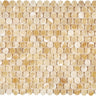 Giallo Crystal Honey Onyx Penny-Round Mosaic Polished Backsplash Tile