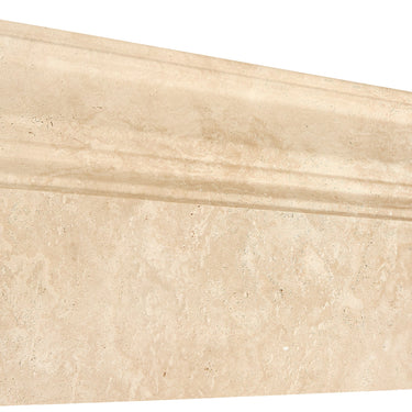 Ivory (Light) Travertine 5’’ X 12’’ Baseboard Trim Honed Baseboard
