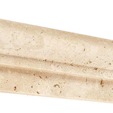Ivory (Light) Travertine 2’’ X 12’’ Single-Step Chair Rail Trim Honed Single-Step Chair Rail