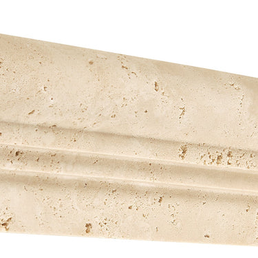Ivory (Light) Travertine 2-1/2’’ X 12’’ Double-Step Chair Rail Trim Honed Double-Step Chair Rail
