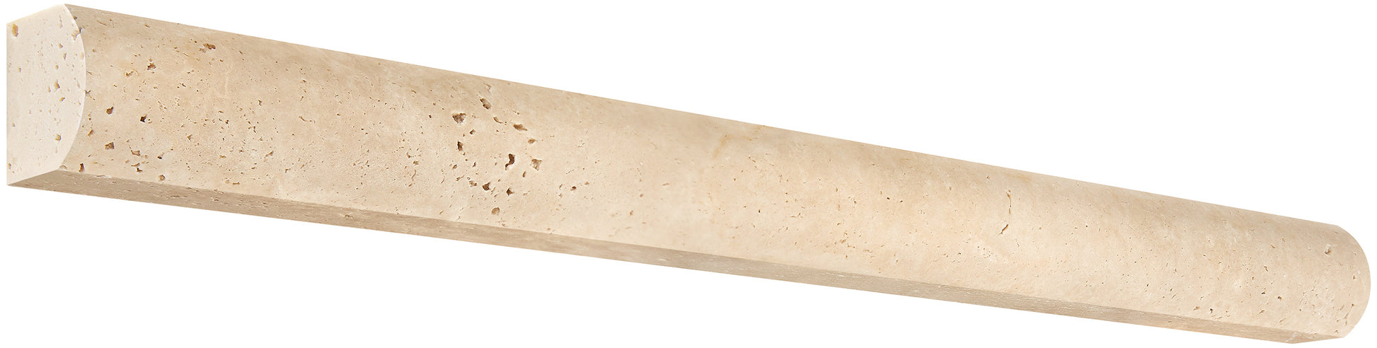 Ivory (Light) Travertine 1’’ X 12’’ Dome Liner Honed Liner