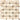Ivory (Light) Travertine Octagon Mosaic w/ Noce Dots Tumbled Wall Tile