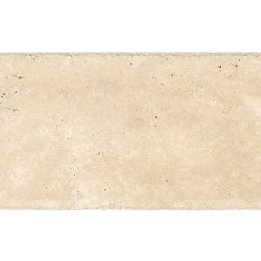 Ivory (Light) Travertine 8’’ X 16’’ Tile - (Cross-cut) Brushed & Chiseled - Unfilled / 1 sheet Wall Tile
