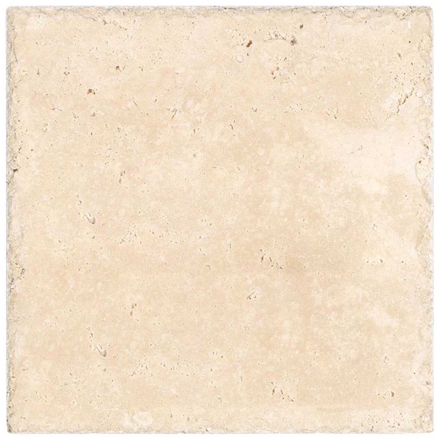 Ivory (Light) Travertine 18" X 18" Tile - (Cross-cut)