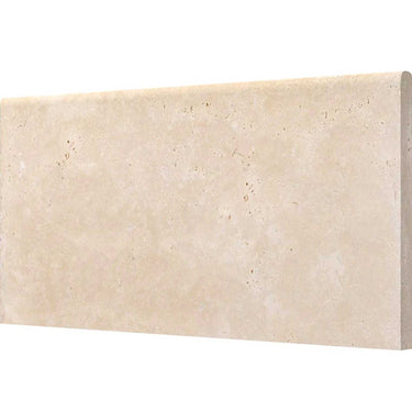 Ivory (Light) Travertine 12’’ X 24’’ Pool Coping 3 cm Tumbled Wall Tile