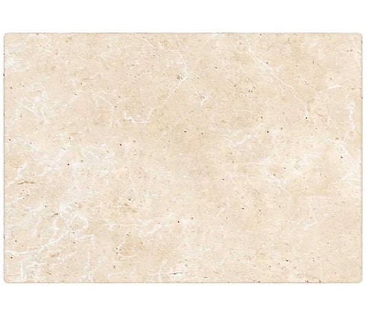 Ivory (Light) Travertine 16’’ X 24’’ Tile - (Cross-cut) Tumbled / 1 Sheet Wall Tile