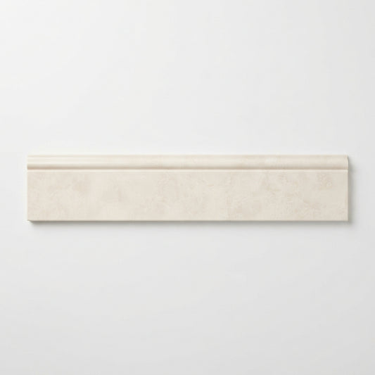 White Pearl (Turkish Botticino) Marble Trim - Baseboard