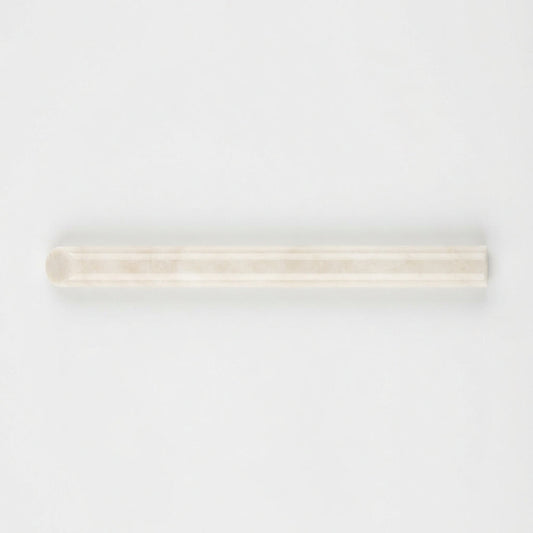White Pearl (Turkish Botticino) Marble Trim - Pencil Liner