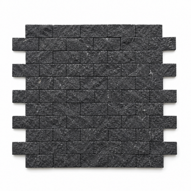 Nero Marquina Marble Mosaic - 1x2 Brick