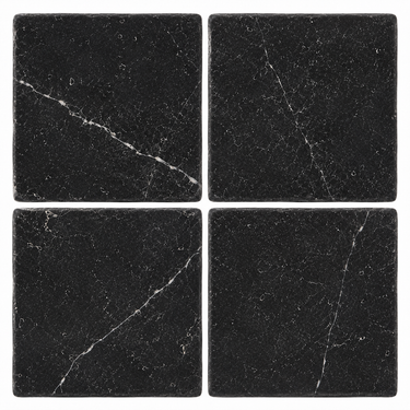 Nero Marquina Marble Tile - 6x6