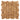 Noce Exotic Travertine Vein-Cut Basketweave Mosaic Brushed & Unfilled/Polished & Unfilled Brushed & Unfilled