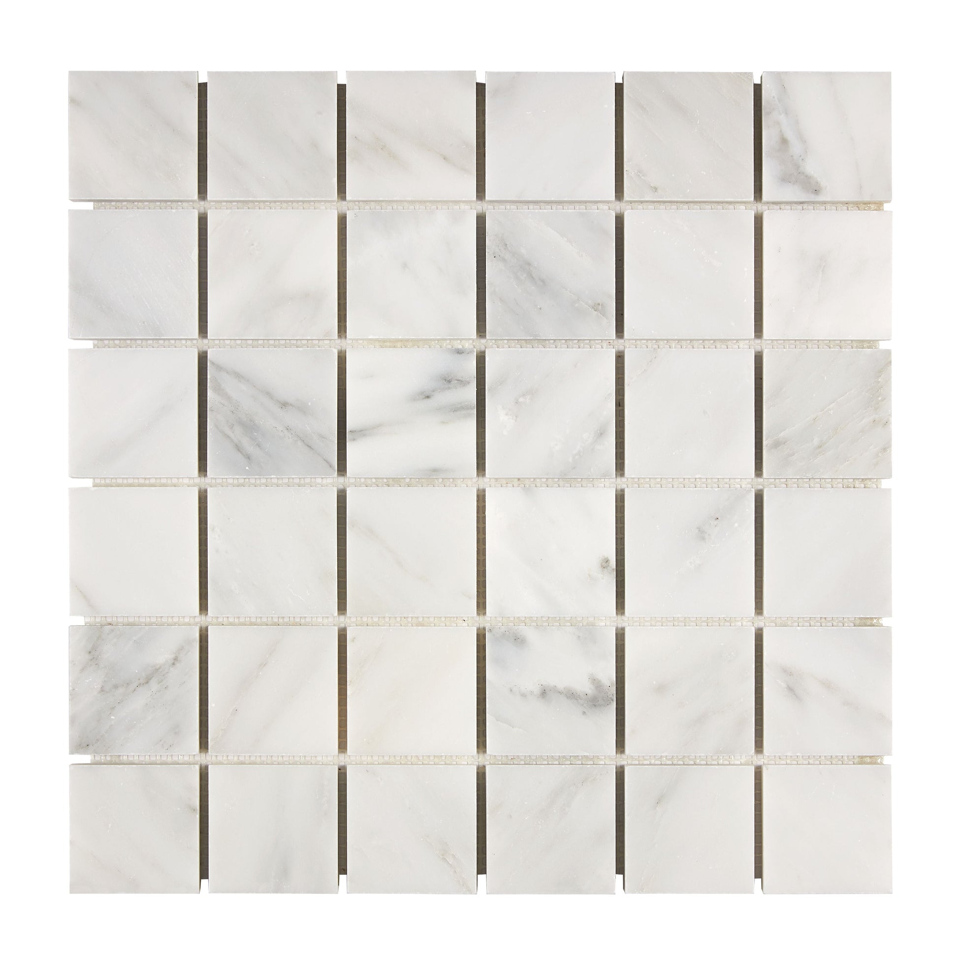 Oriental White (Asian Statuary) Marble 2’’ X 2’’ Mosaic Polished/Honed Wall Tile