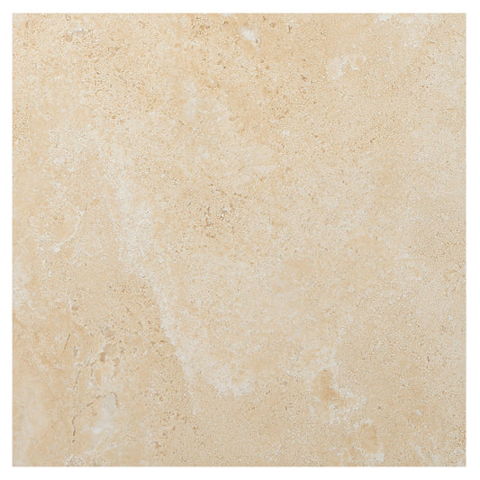 Durango Cream Travertine 18’’ X 18’’ Tile Micro-Beveled Filled & Honed Wall Tile
