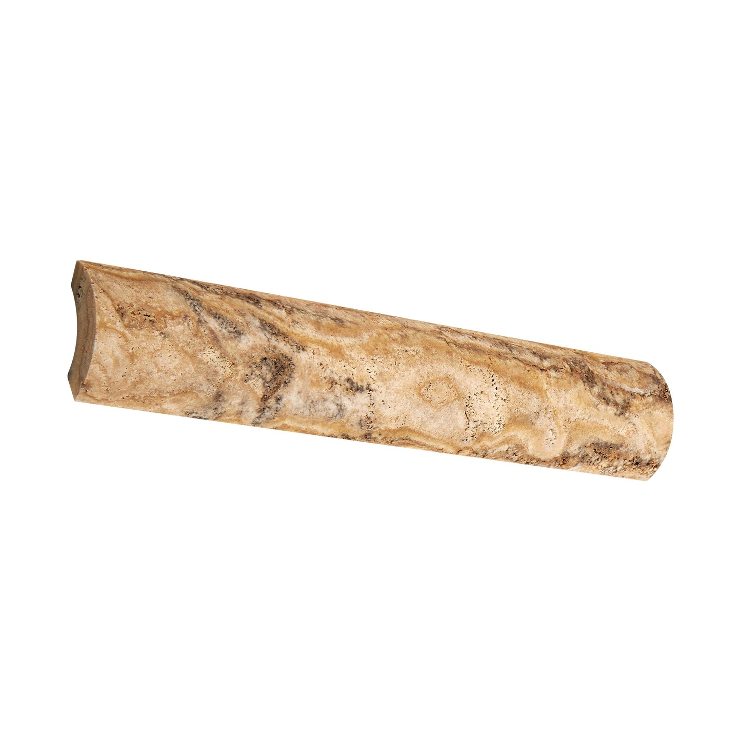 Scabos Travertine 1’’ X 6’’ Quarter-Round Trim Honed Quarter-Round