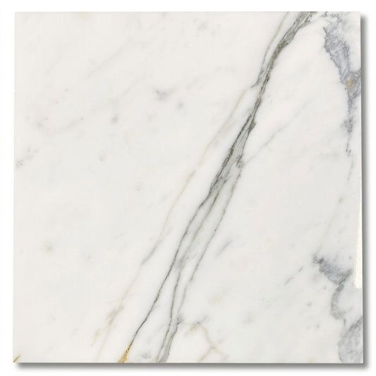 Statuary White Marble Tile - 12x12