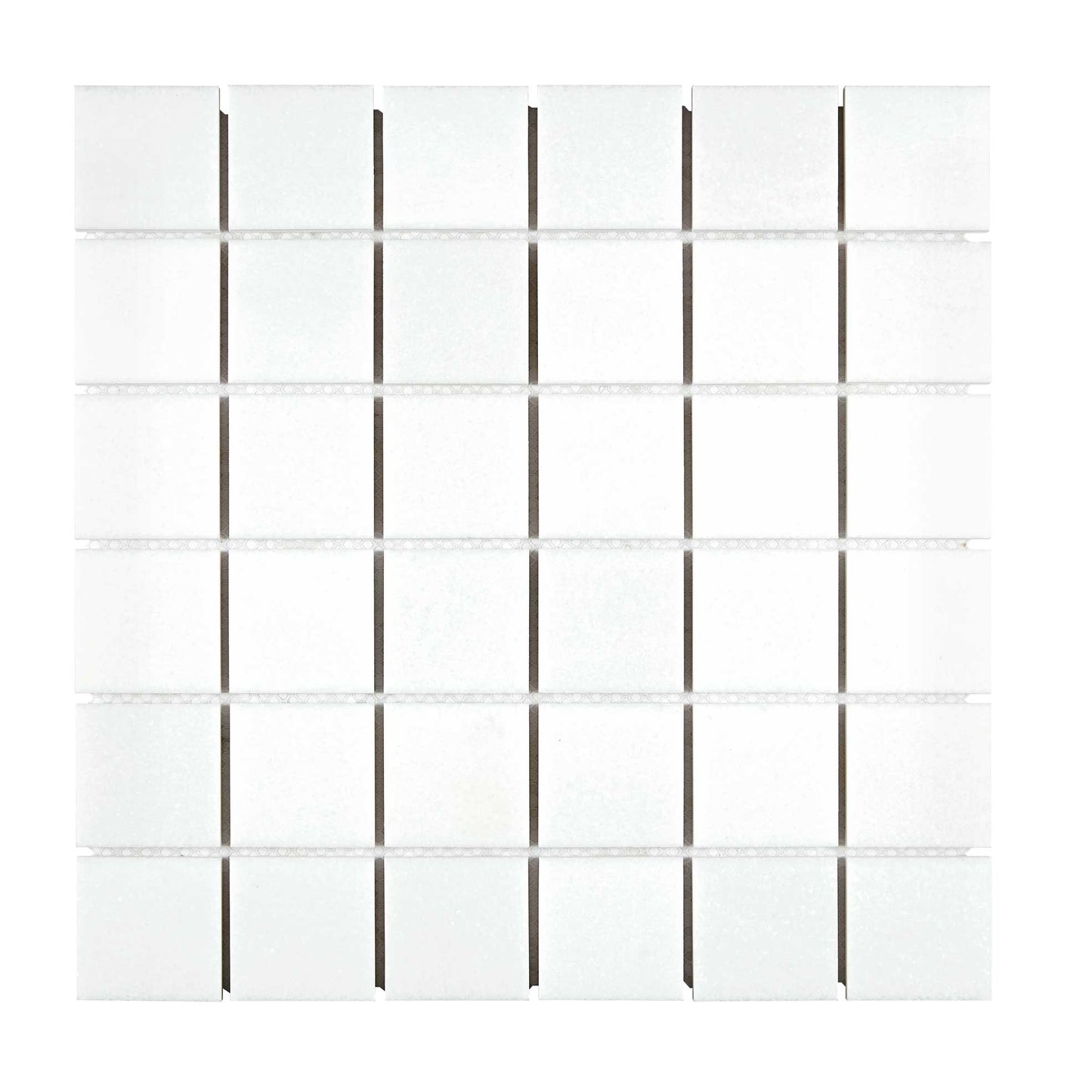 Thassos White Marble 2’’ X 2’’ Mosaic Polished/Honed Backsplash Tile