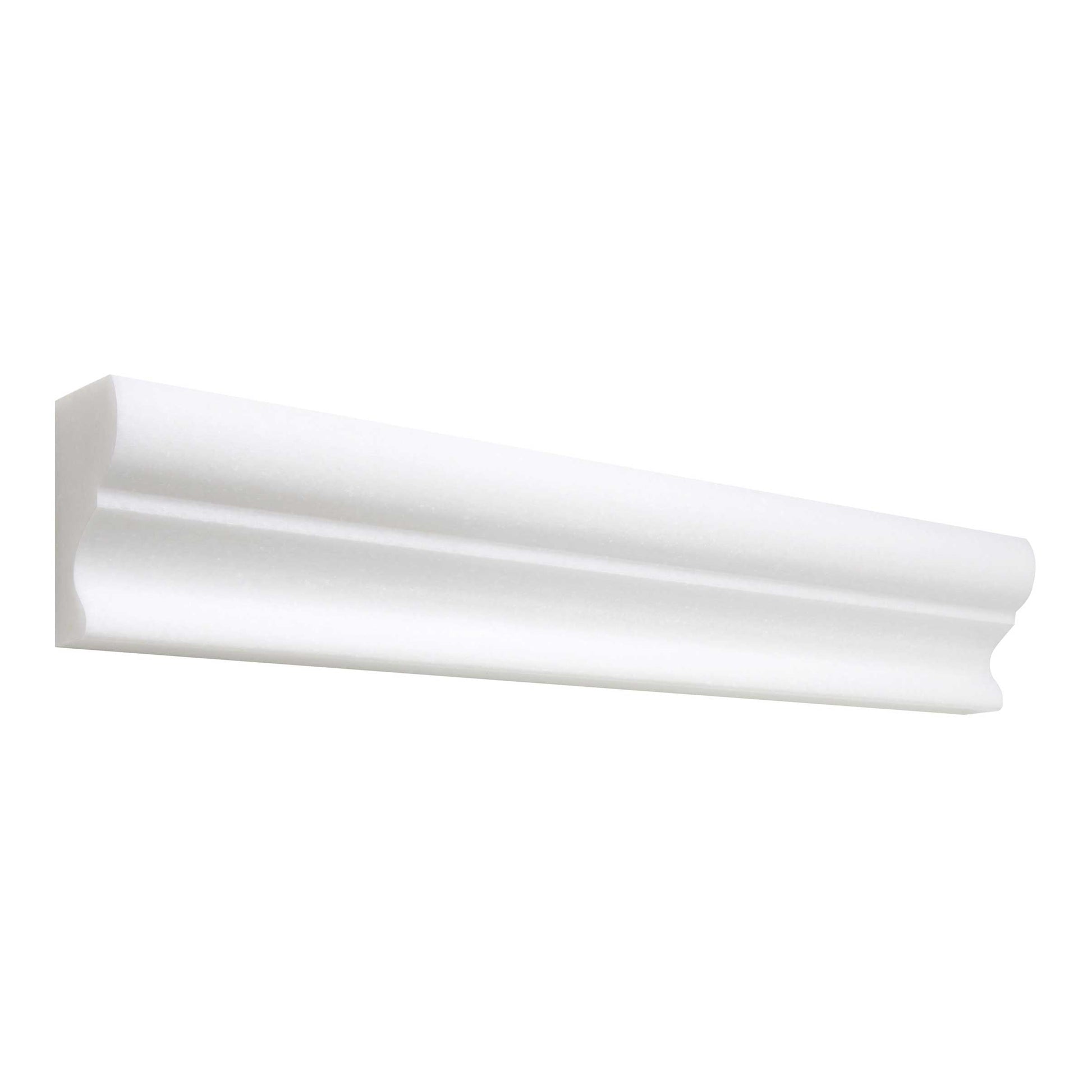 Thassos White Marble 2’’ X 12’’ Crown Molding Polished/Honed Crown