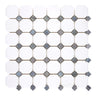 Thassos White Marble Octagon Mosaic (w/ Blue-Gray) Polished/Honed Backsplash Tile