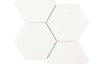 Thassos White Marble 6’’ X 6’’ Hexagon Mosaic Polished/Honed Backsplash Tile