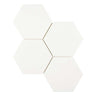 Thassos White Marble 6’’ X 6’’ Hexagon Mosaic Polished/Honed Backsplash Tile