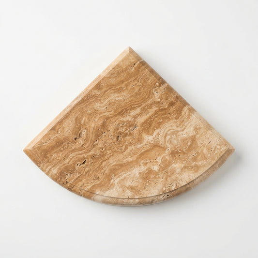Noce Travertine Shower Corner Shelf