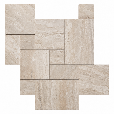 Valerenga Travertine Tile - Versailles Pattern