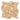 Walnut Travertine Flat Pebble Mosaic Tumbled Backsplash Tile