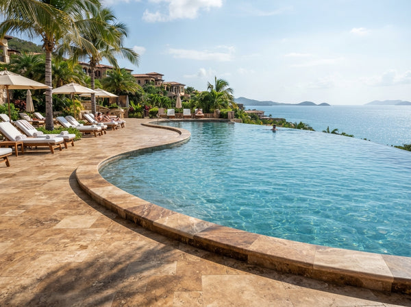 Travertine Pavers & Pool Coping
