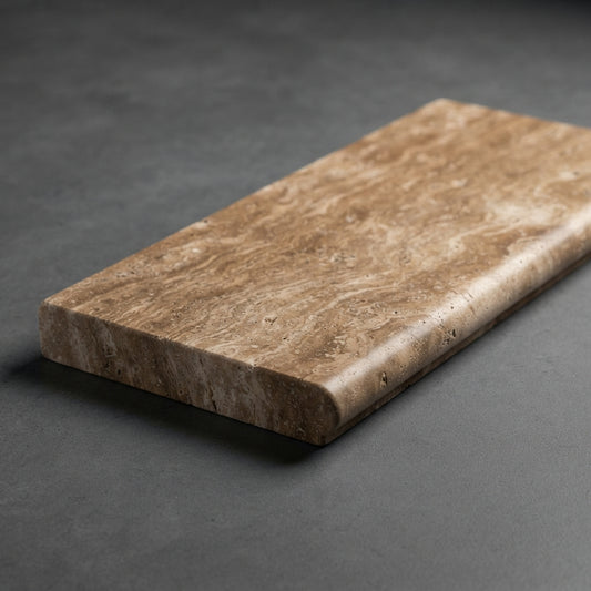 Walnut Travertine Tile - 16x24 5cm Pool-Coping