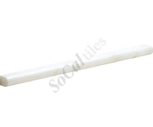 Afyon White Marble 1/2’’ X 12’’ Pencil Liner Polished Liner