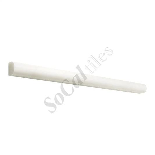 Afyon White Marble 3/4’’ X 12’’ Bullnose Liner Polished Liner